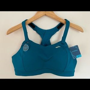 Brooks teal sports bra